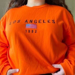 Orange Crewneck Sweatshirt Plus Size ASOS Size 20